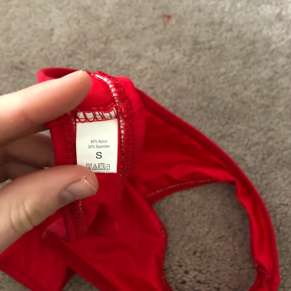 SHEIN Red Bikini Bottoms - Picture 6 of 7